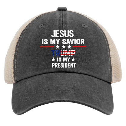 Savior & President Hat - Men's Baseball Cap - AllBlack Trucker Hat