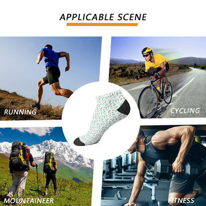 Funny Christmas Pattern Boys Ankle Socks Low Cut For Men Socks