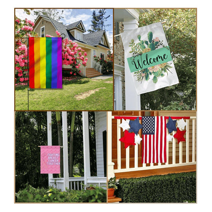 Breast Cancer Awareness Vintage Garden Flag