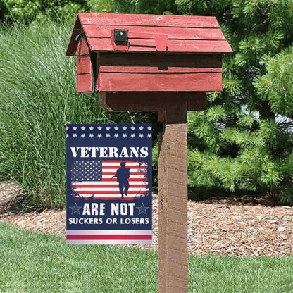 Patriotic Veterans Garden Flag - Double Sided Outdoor Decor