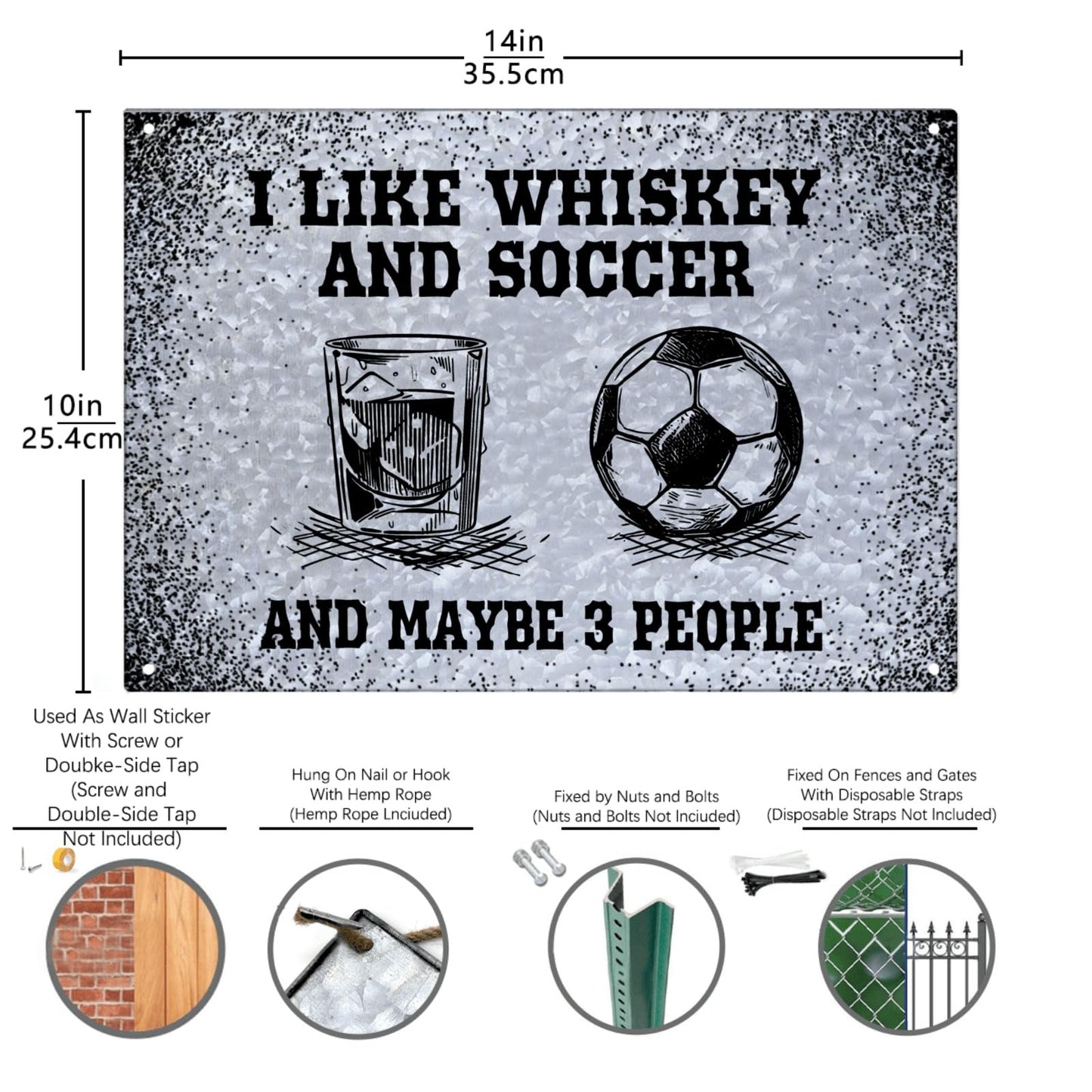 I Like Whisky And Guns And Maybe 3 People Galvanized Metal Signs Bathroom Decor For Patio