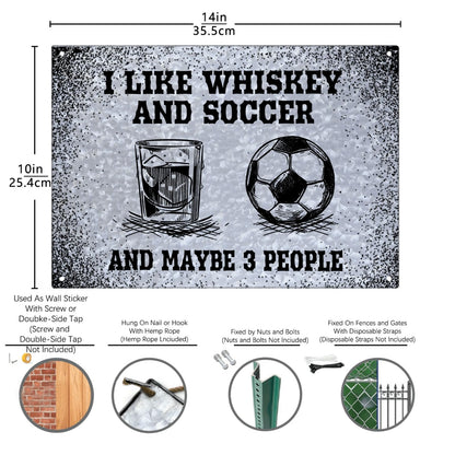 I Like Whisky And Guns And Maybe 3 People Galvanized Metal Signs Bathroom Decor For Patio