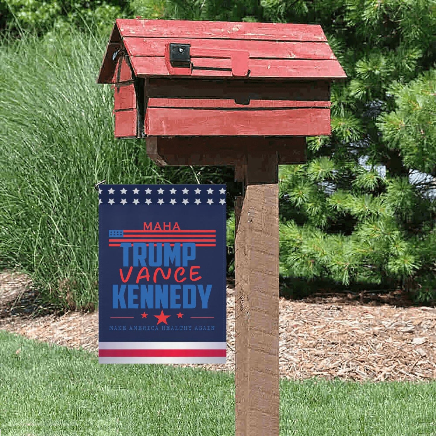 MAHA US Patriotic 4th of July Garden Flag - Double Sided Funny Flag